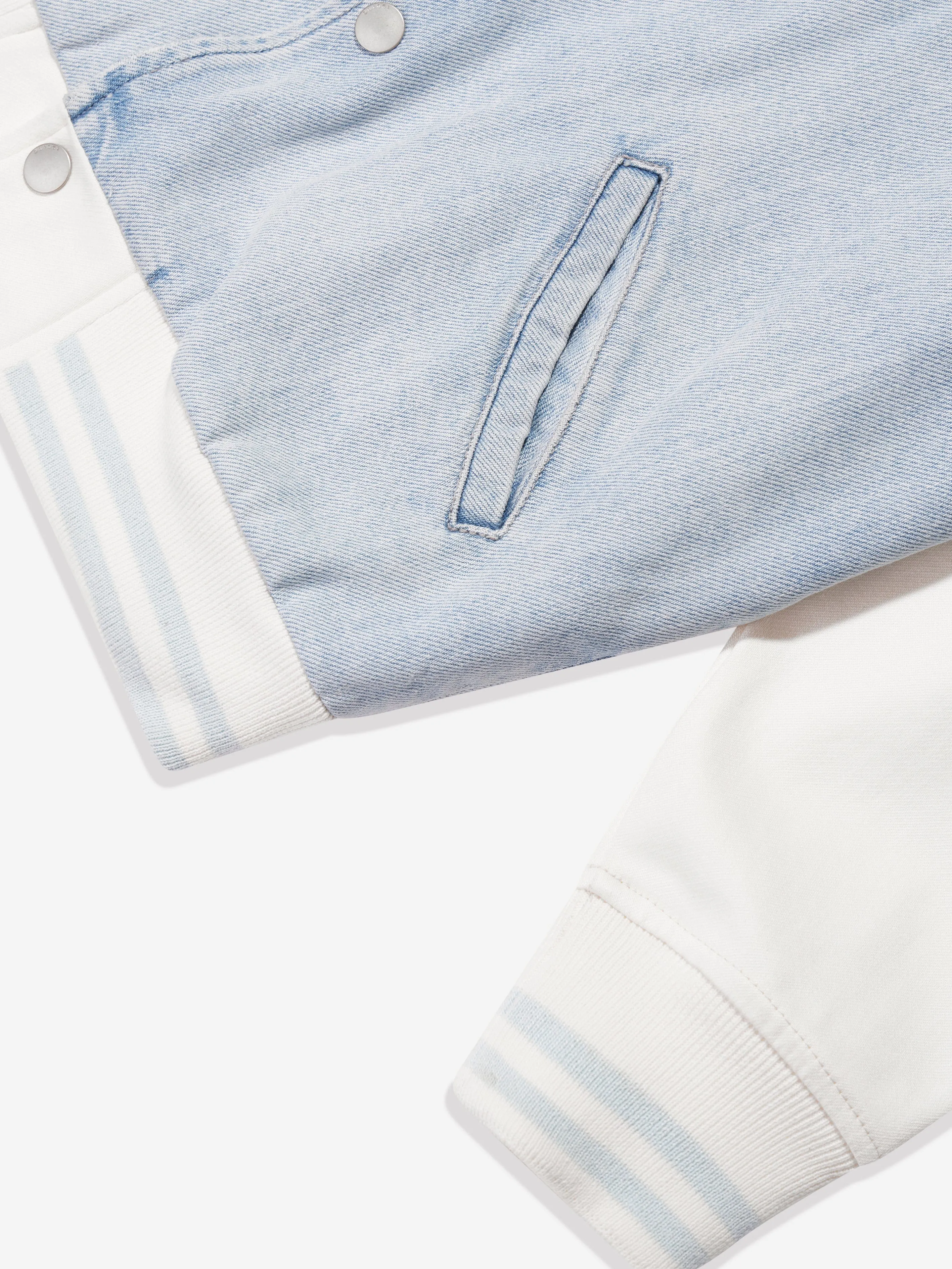 Veste bomber en denim pour enfants DL1961 en bleu