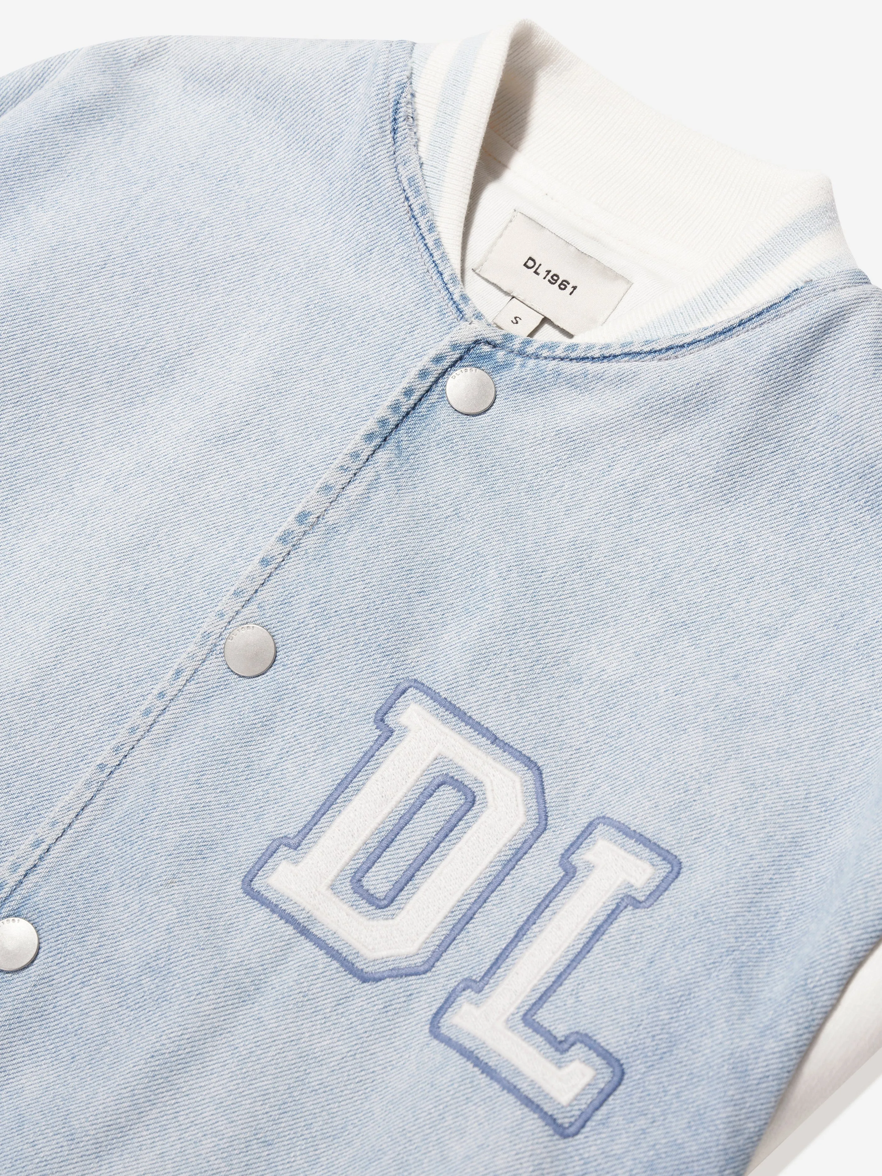 Veste bomber en denim pour enfants DL1961 en bleu