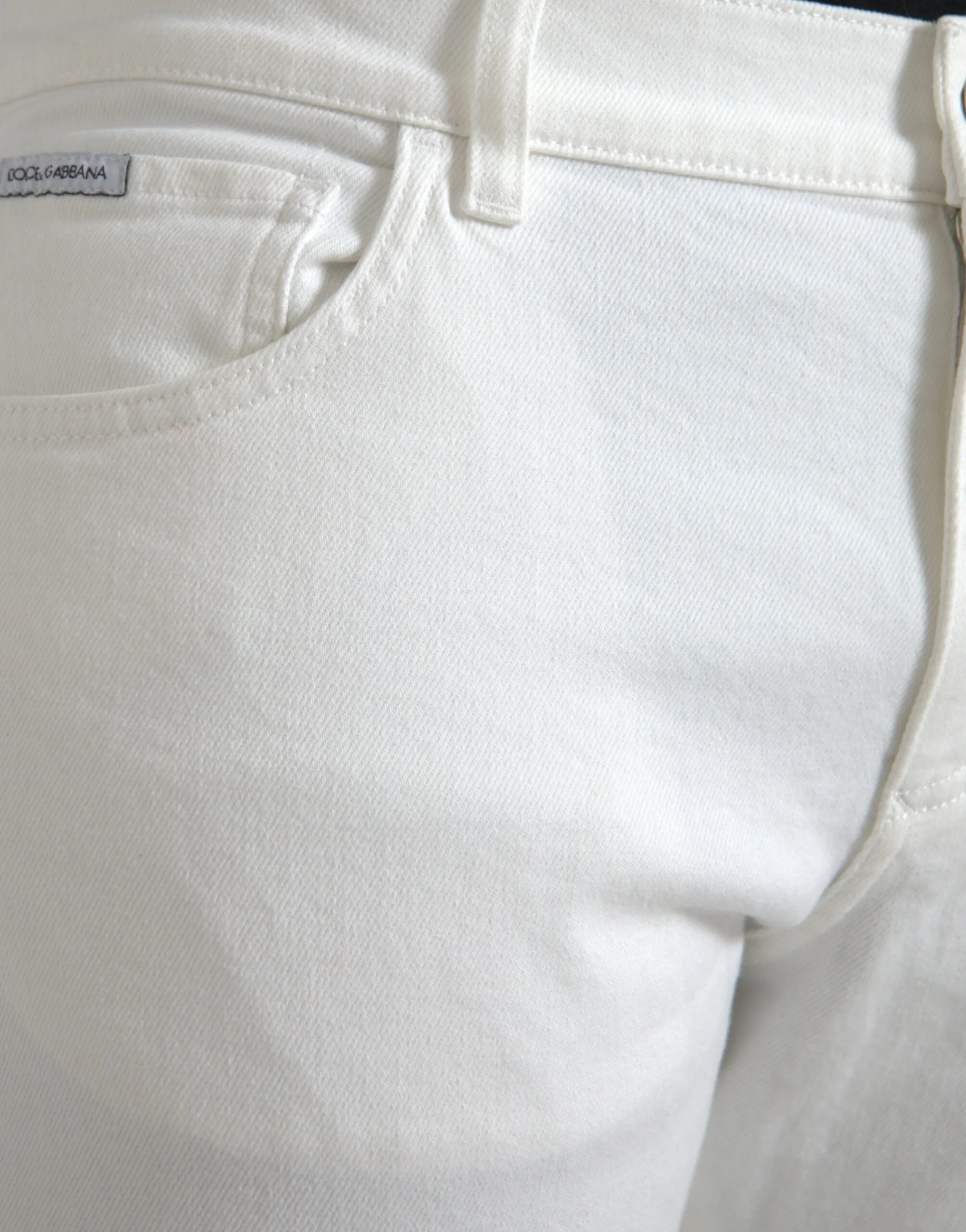 Dolce & Gabbana Jeans Skinny Homme en Coton Élasthanne Bleu