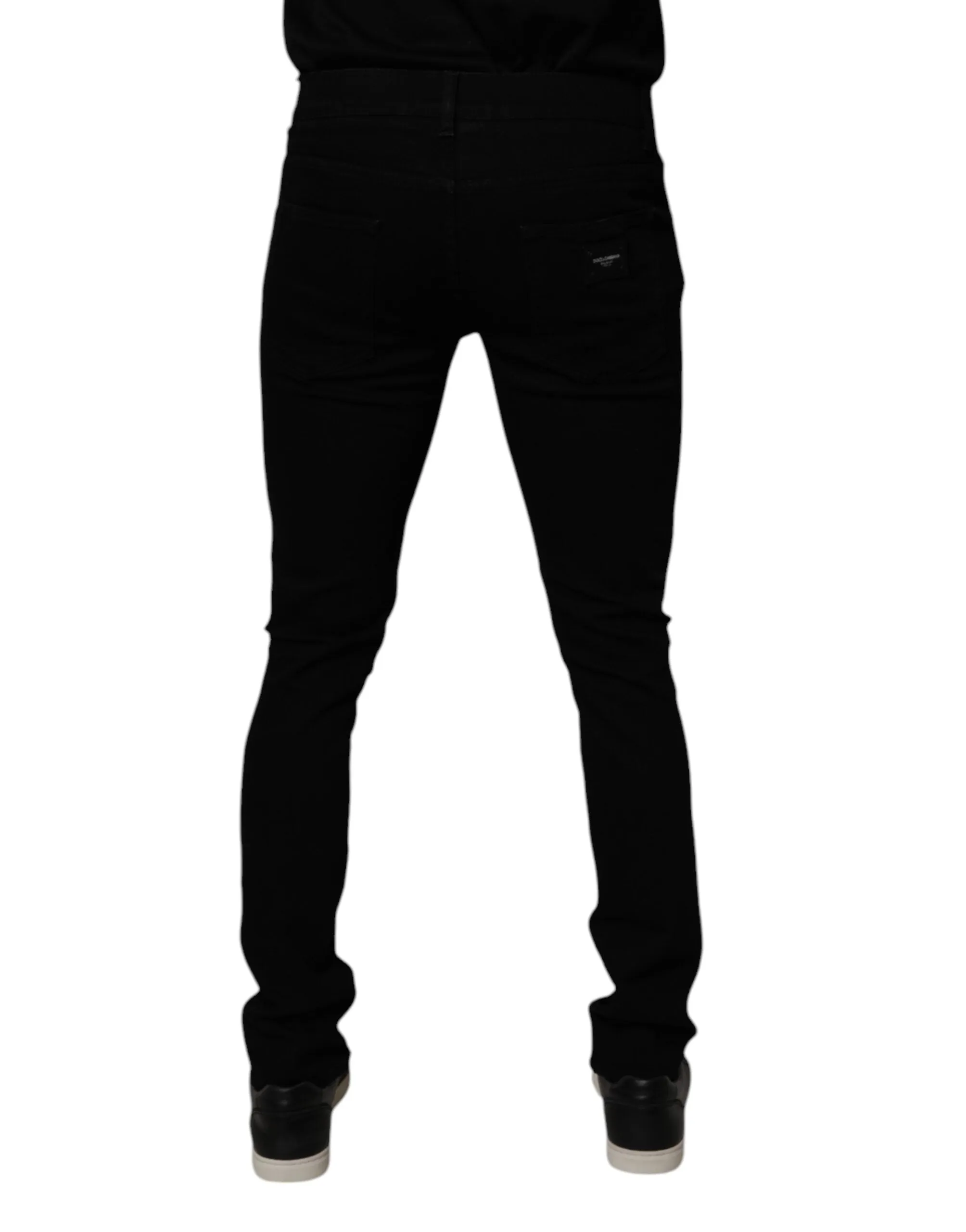 Dolce & Gabbana Jeans Skinny Homme en Coton Élasthanne Bleu