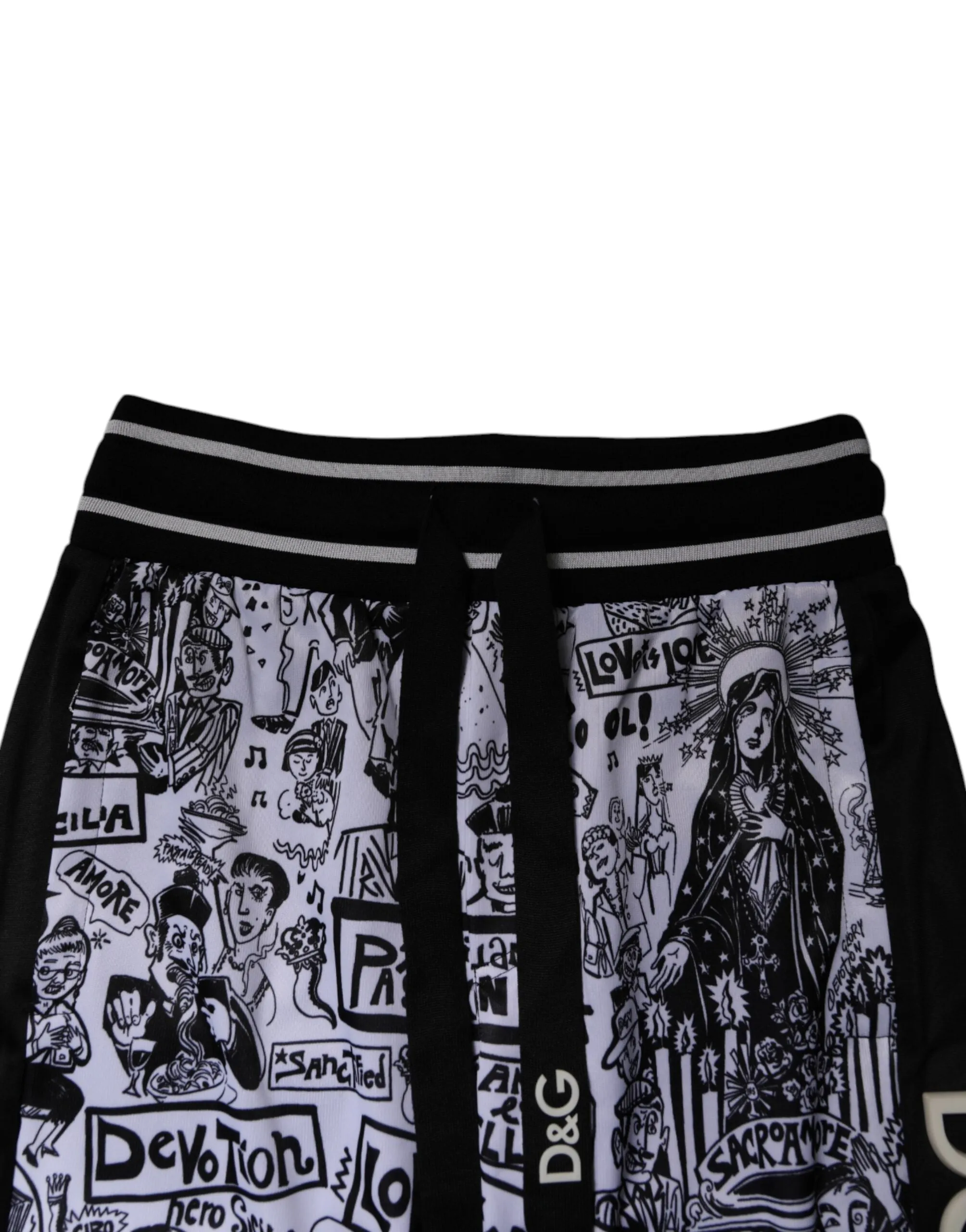 Dolce & Gabbana Graffiti Pantalon de jogging en polyester pour hommes