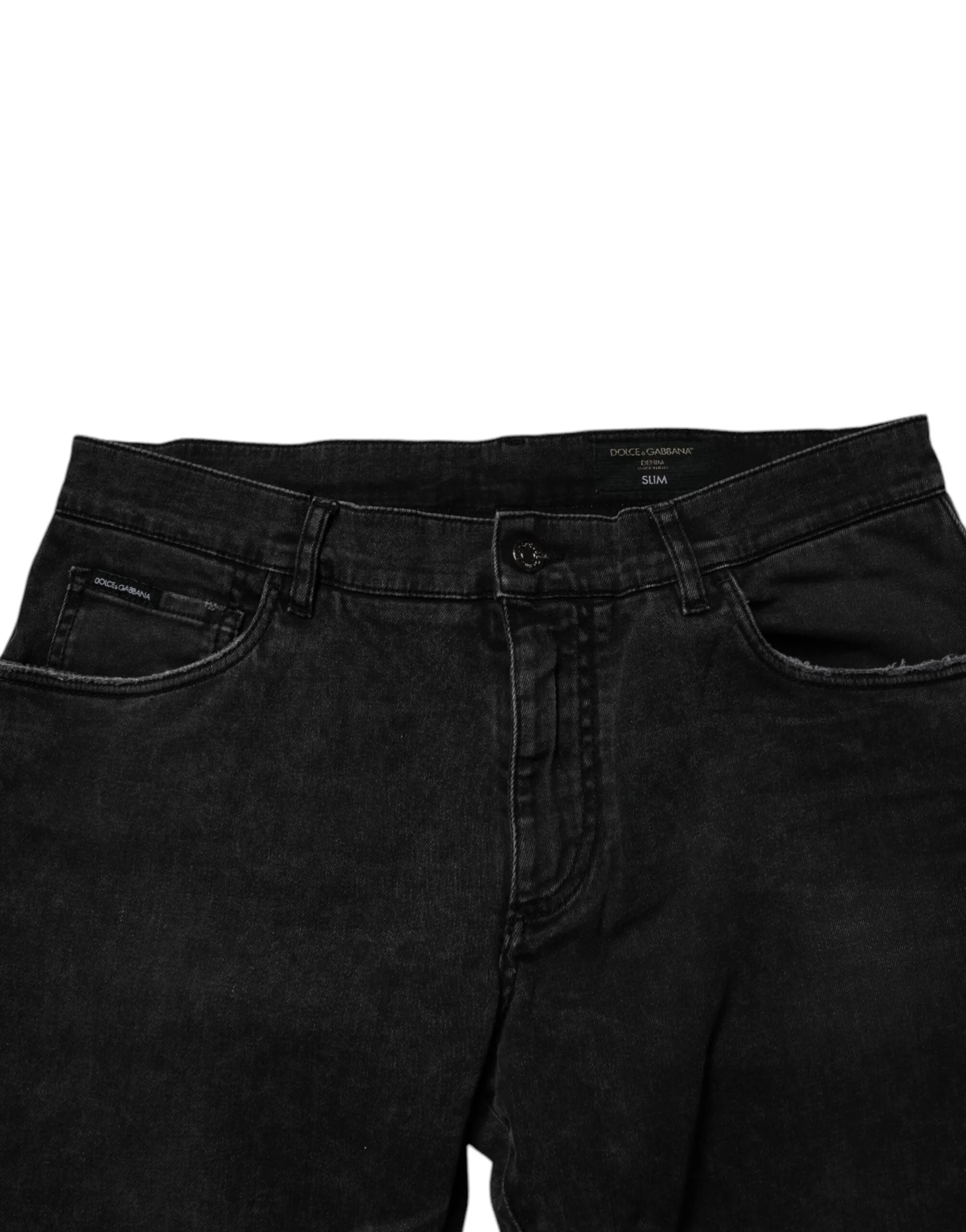 Dolce & Gabbana Jeans Classiques pour Homme en Coton à Motifs Feuilles