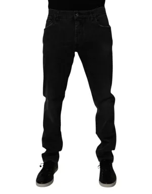 Dolce & Gabbana Jeans Classiques pour Homme en Coton à Motifs Feuilles