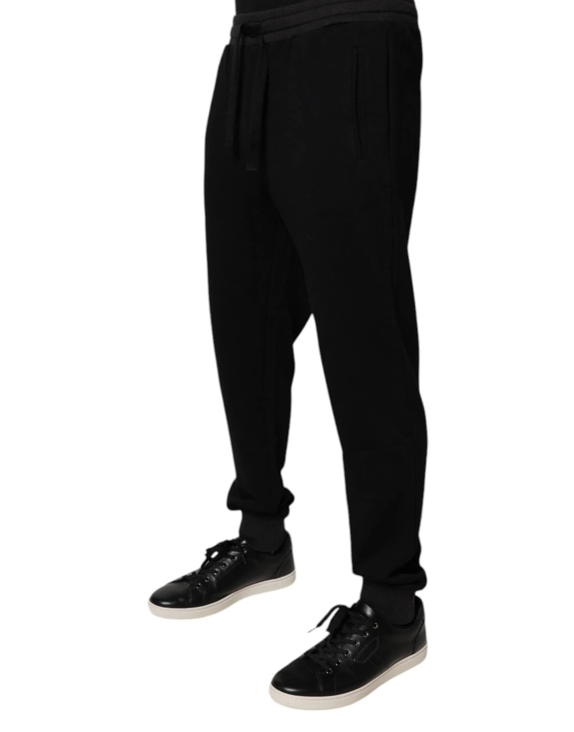 Pantalon de jogging en coton pour hommes avec logo Dolce & Gabbana