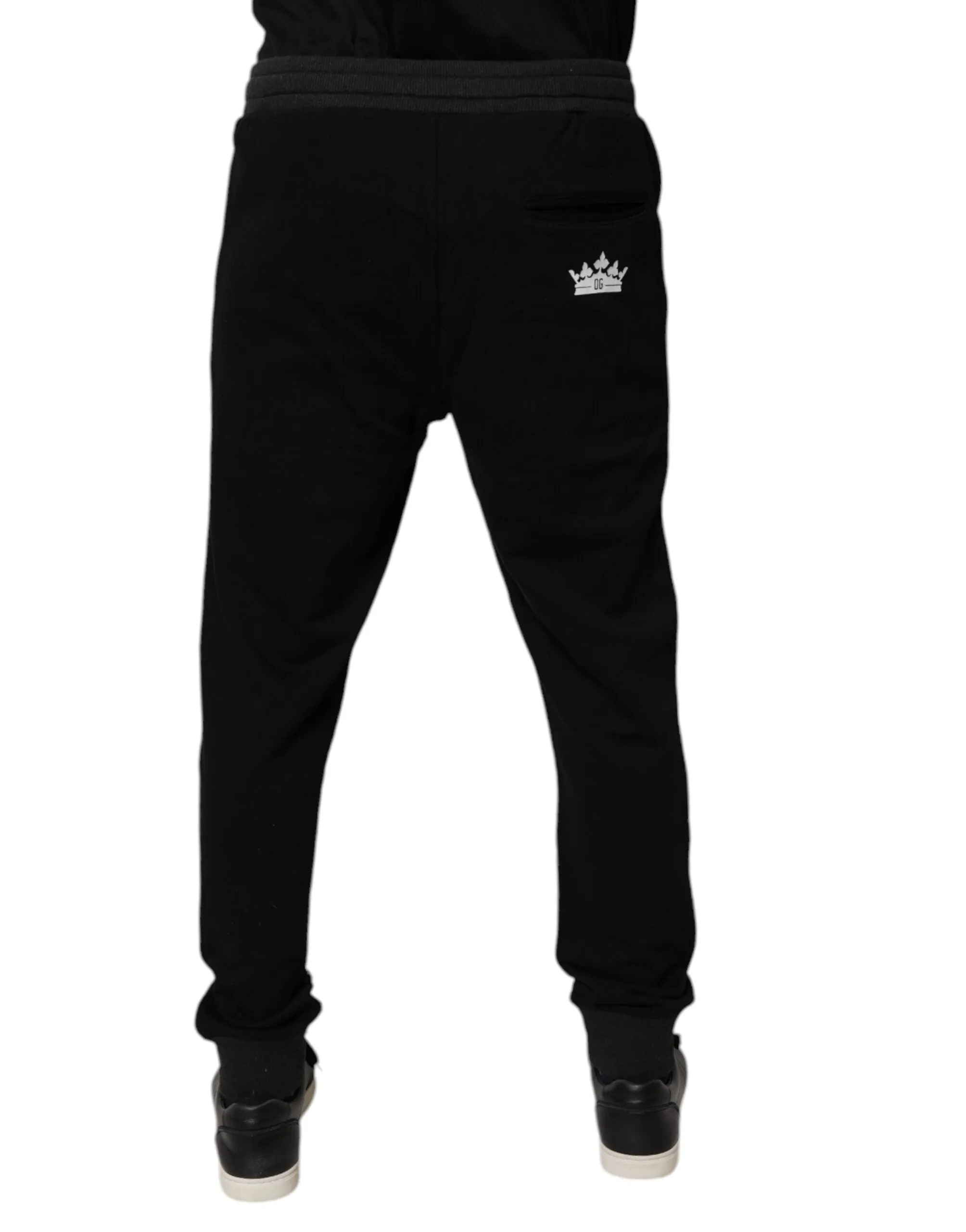Pantalon de jogging en coton pour hommes avec logo Dolce & Gabbana