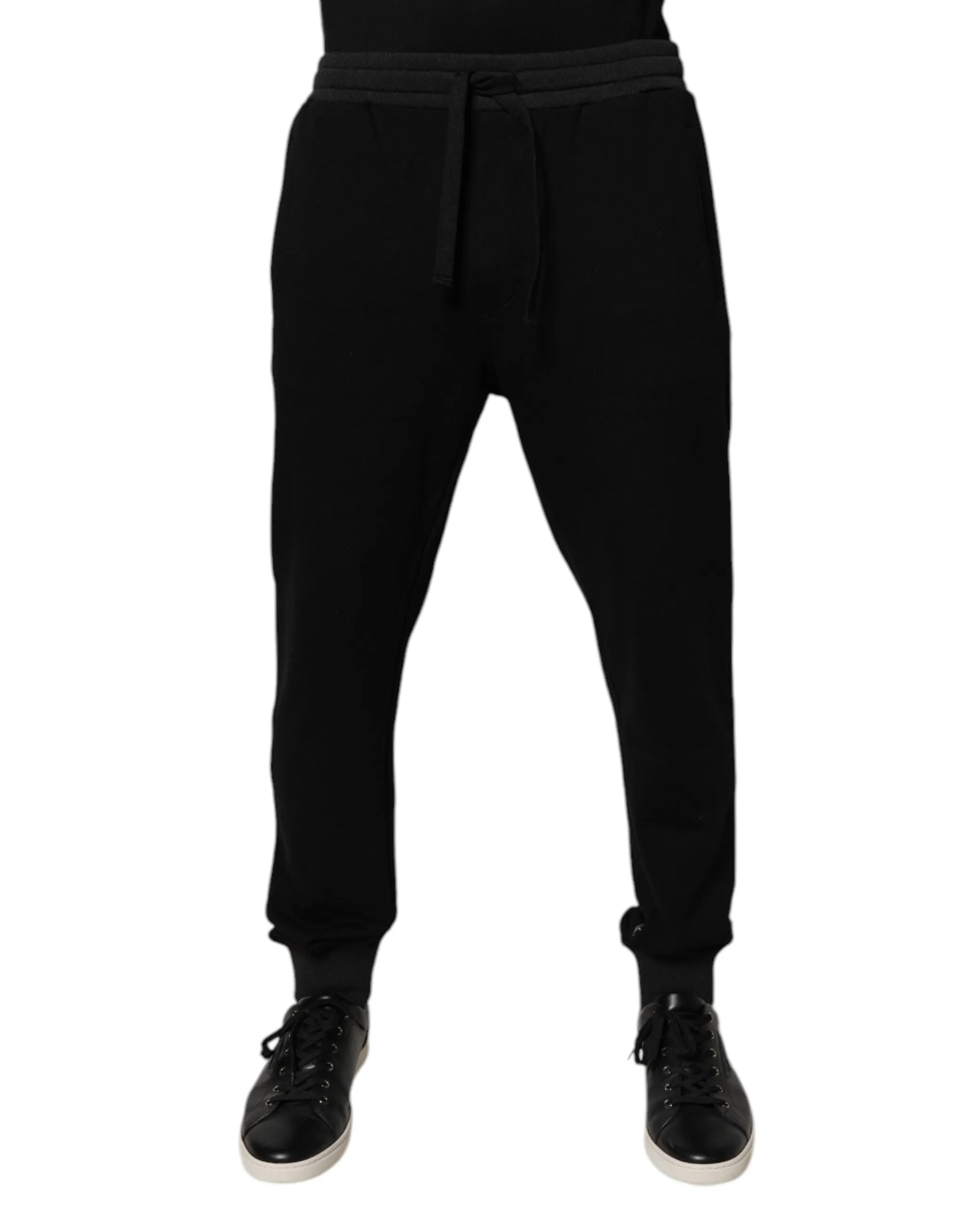 Pantalon de jogging en coton pour hommes avec logo Dolce & Gabbana