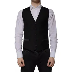 Dolce & Gabbana Veste formelle en laine pour homme Gilet pour homme