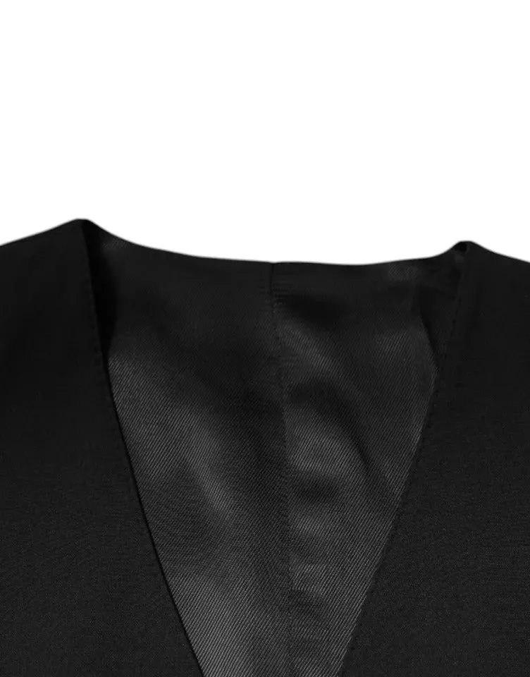 Dolce & Gabbana Veste formelle en laine pour homme Gilet pour homme