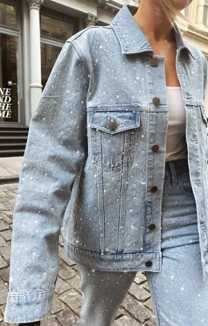Veste en denim Dover ~ Indigo orné