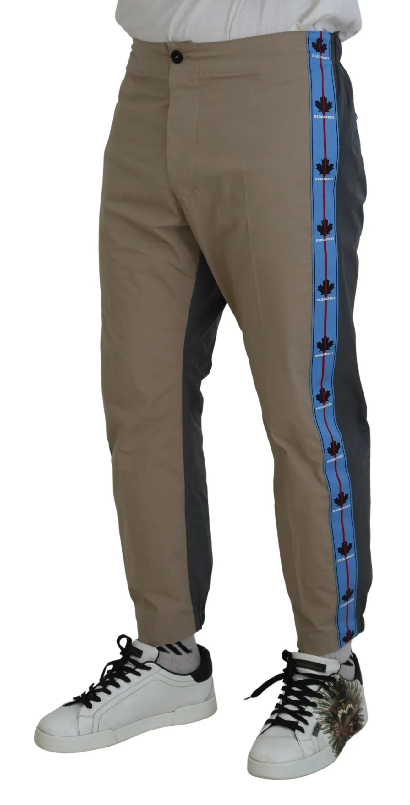 Dsqua2 Coton  Pantalon décontracté bicolore pour hommes