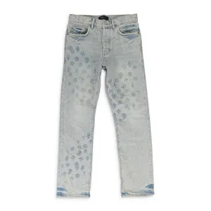 JEAN SKINNY EN DENIM GAUFRÉ Indigo