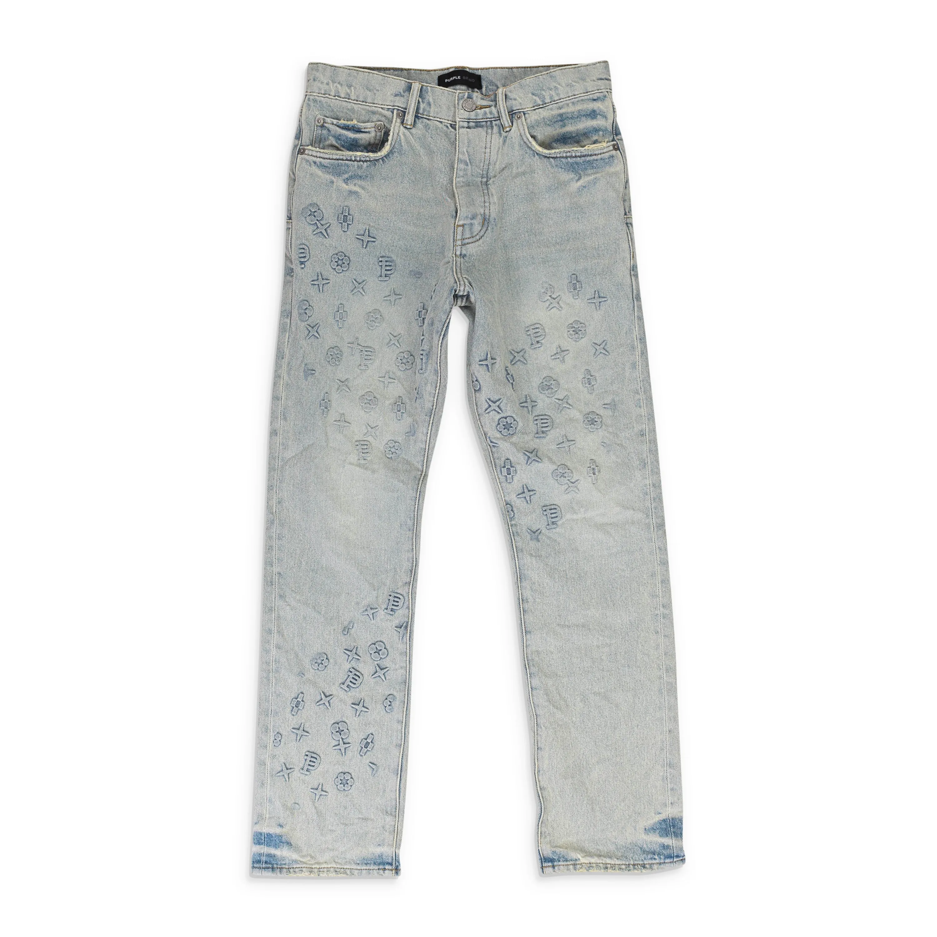 JEAN SKINNY EN DENIM GAUFRÉ Indigo