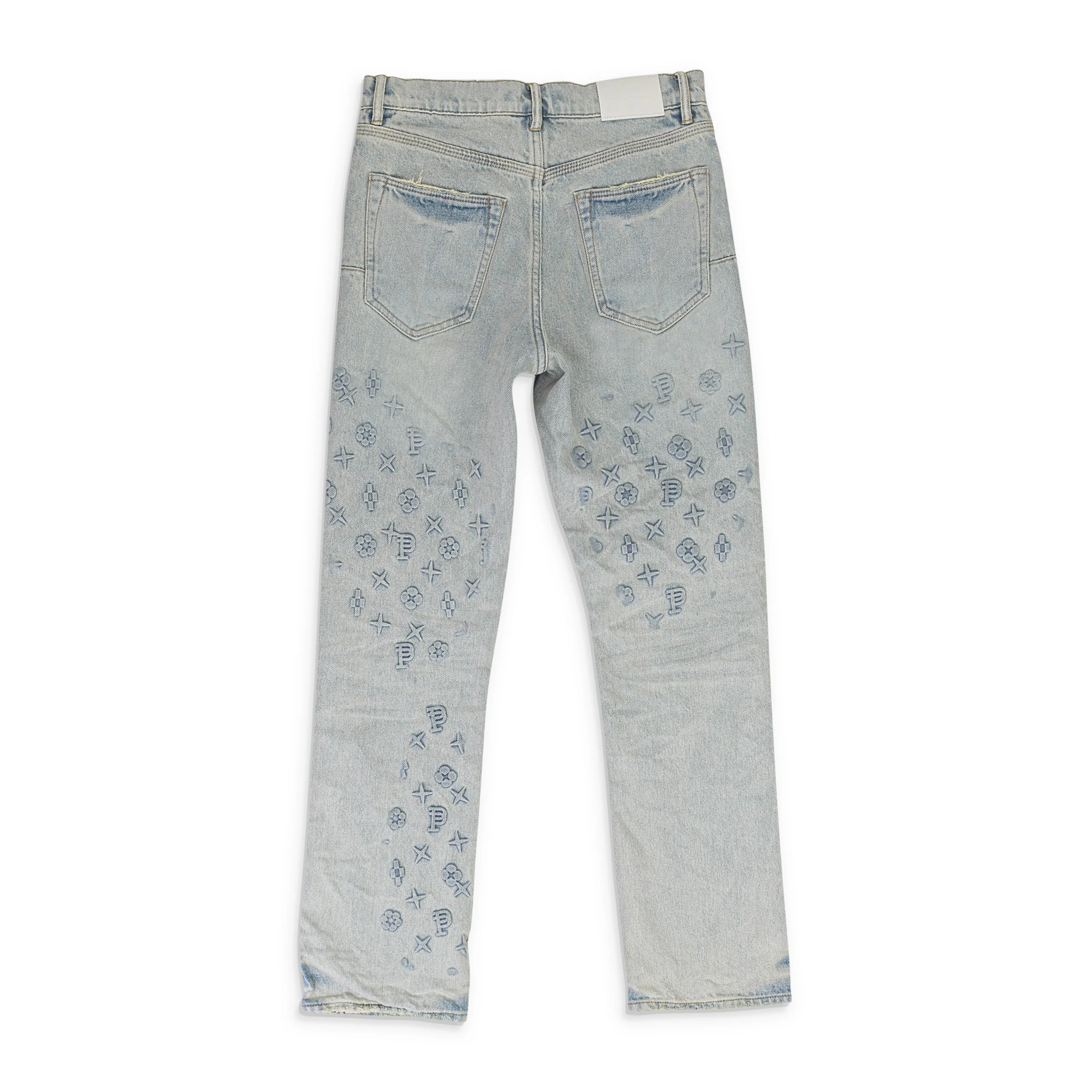 JEAN SKINNY EN DENIM GAUFRÉ Indigo