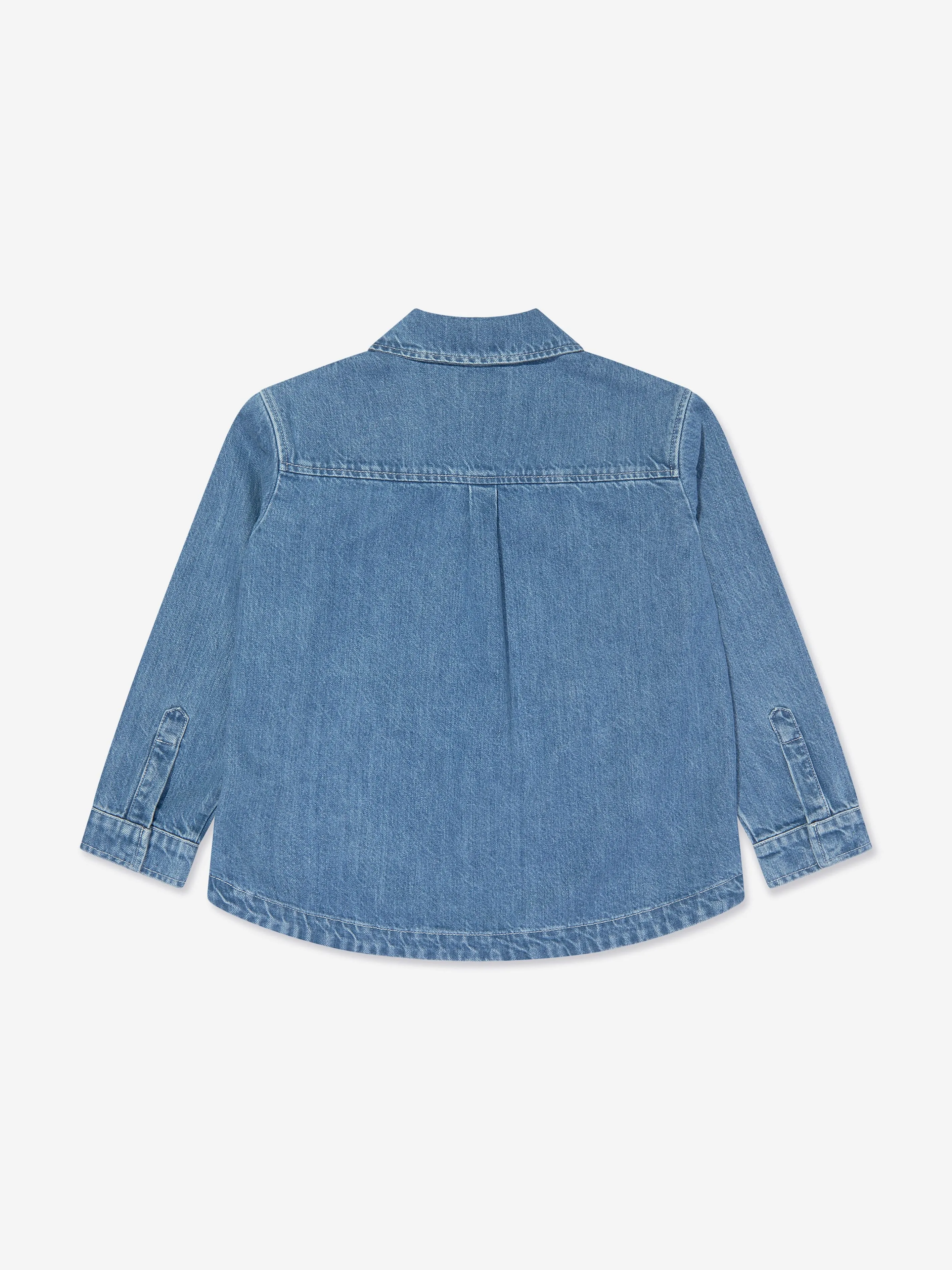 Veste en denim lavé bleu Fendi Kids