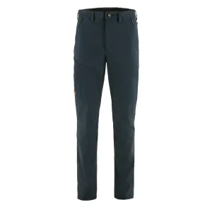 Pantalon Fjallraven Abisko Trail Stretch Long Bleu Marine Foncé