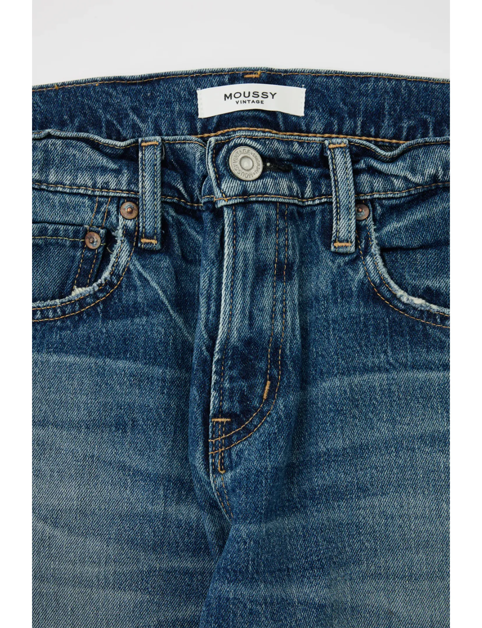 Florahome Slim Pantalon Droit, Bleu Vêtements_moussy