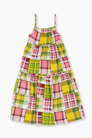 Forever 21 Robe en Tissu Revisité à Carreaux pour Fille (Enfant) Mauve/Multicolore Forever 21