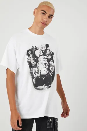 T-shirt graphique Frankenstein pour hommes Forever 21 Blanc/Noir Forever 21