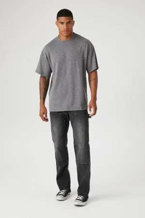 Forever 21 Jean Homme Slim Délavé Noir Lavé