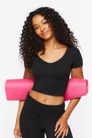 Forever 21 Haut court pour femme en mélange de coton pour le sport Noir Forever 21