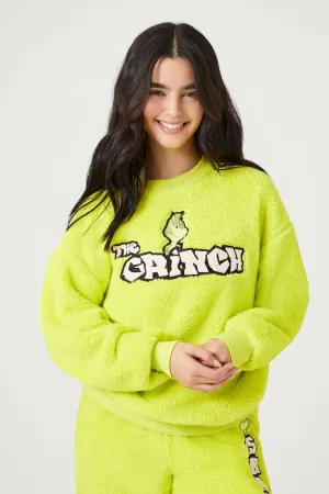 Forever 21 Pull en polaire The Grinch pour femme Vert/Multicolore Forever 21
