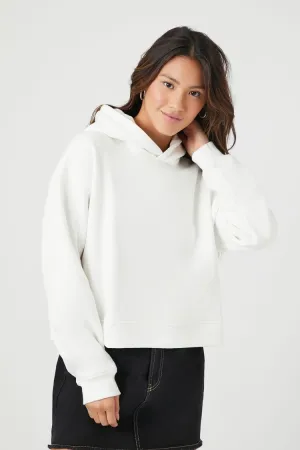 Forever 21 Sweat à capuche en coton biologique pour femme Blanc Forever 21