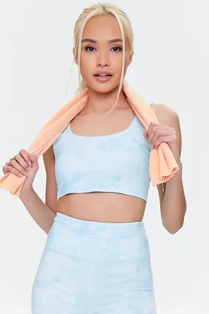 Forever 21 Soutien-gorge de sport tie-dye bleu clair/blanc pour femme Forever 21
