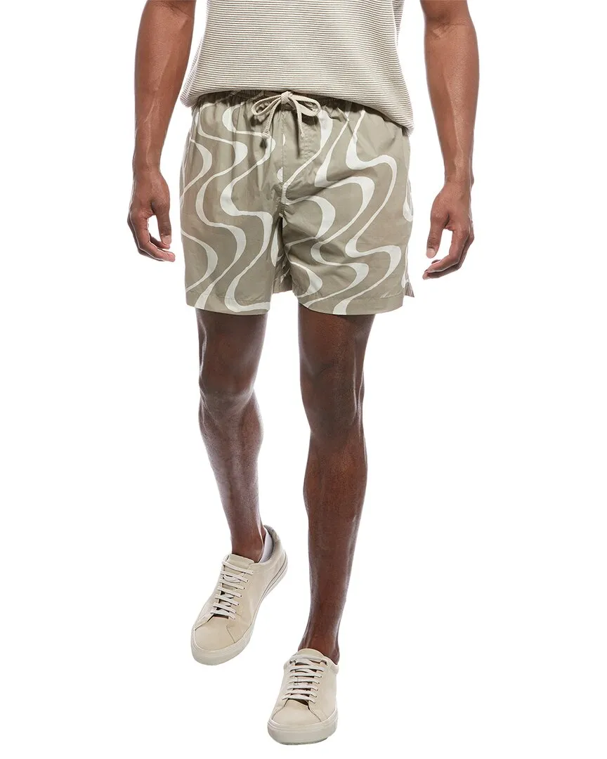 FRAME Denim Short avec motif abstrait de vague