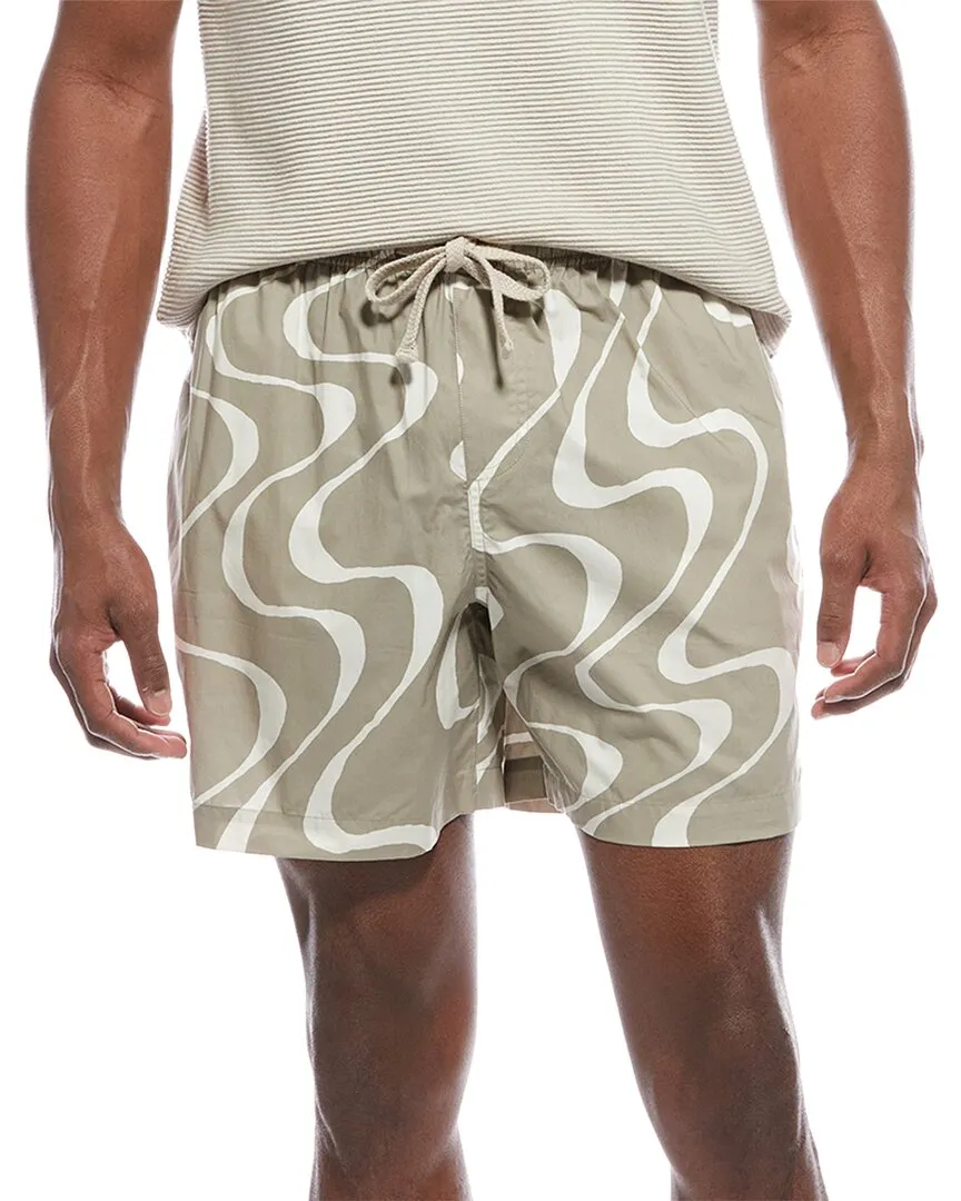 FRAME Denim Short avec motif abstrait de vague
