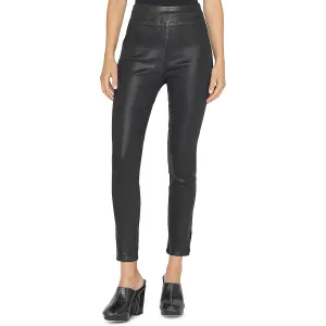 FRAME Jeans Skinny Femme à Taille Haute et Effilochés