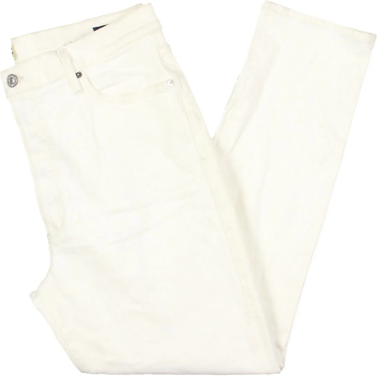 FRAME Jeans Femme Olivia en Denim Uni à Coupe Droite