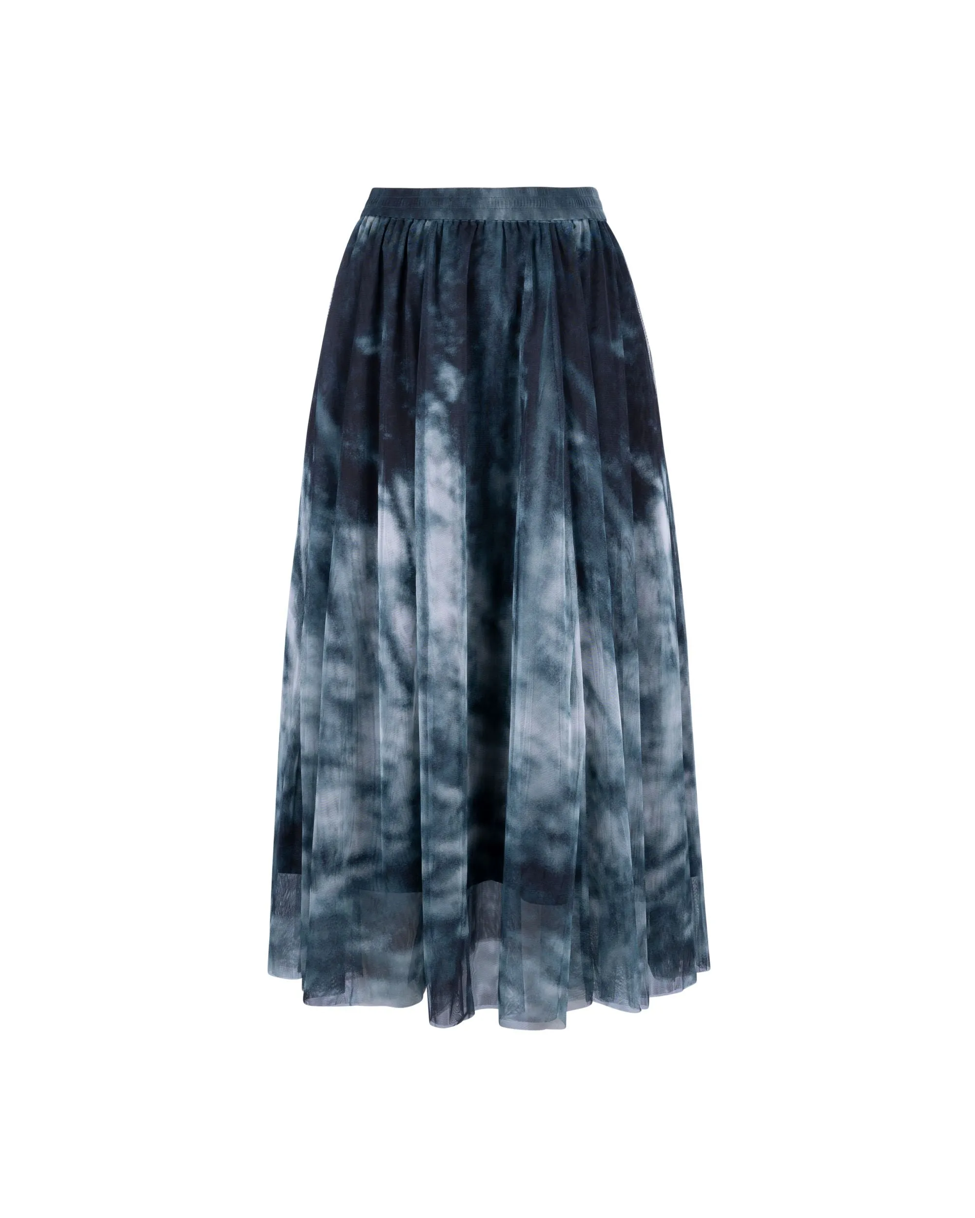 Jupe Maxi Flare à Motifs de Jardin en Maille Atsuro Tayama