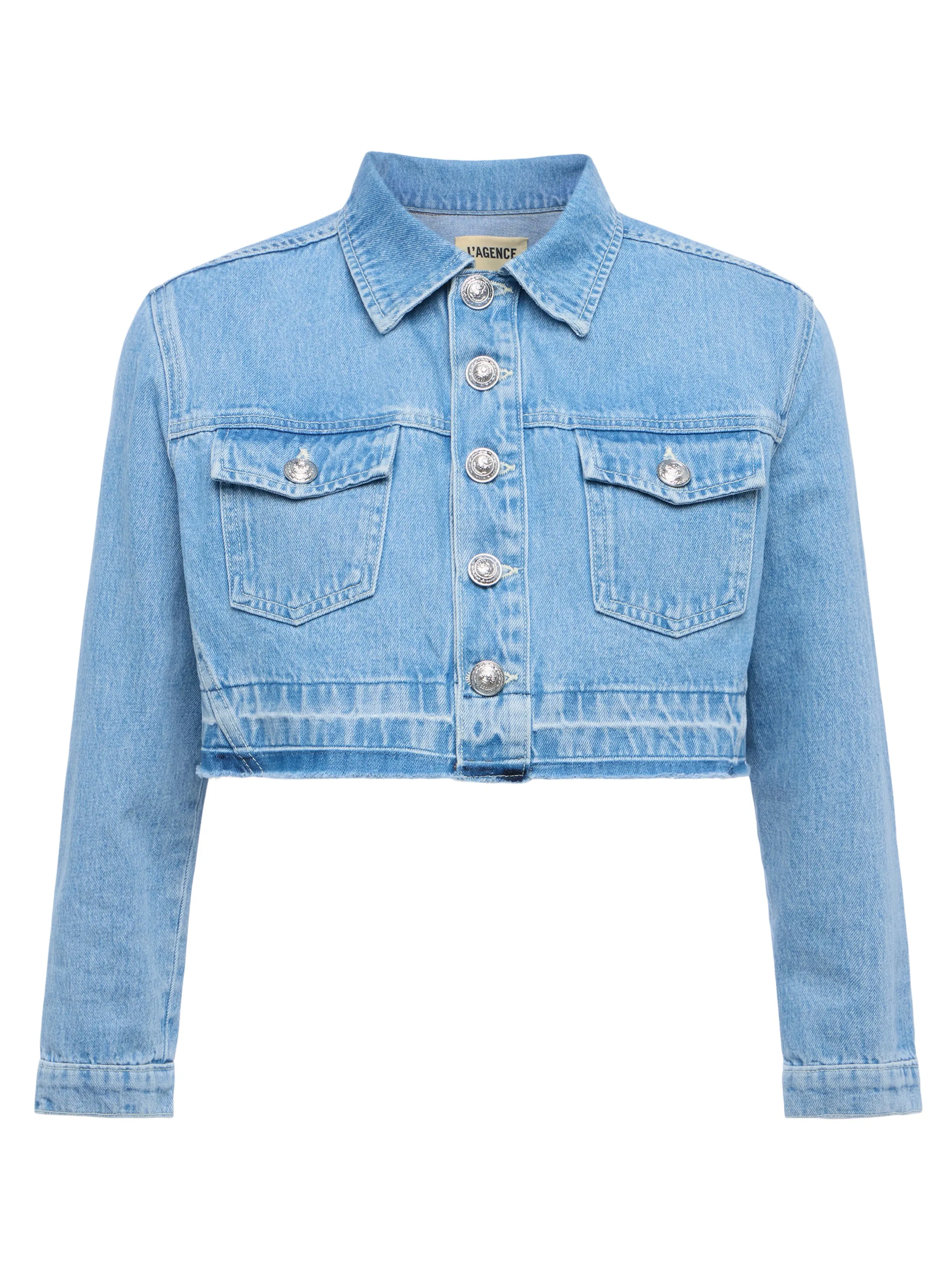 Veste en jean coupée Genevie