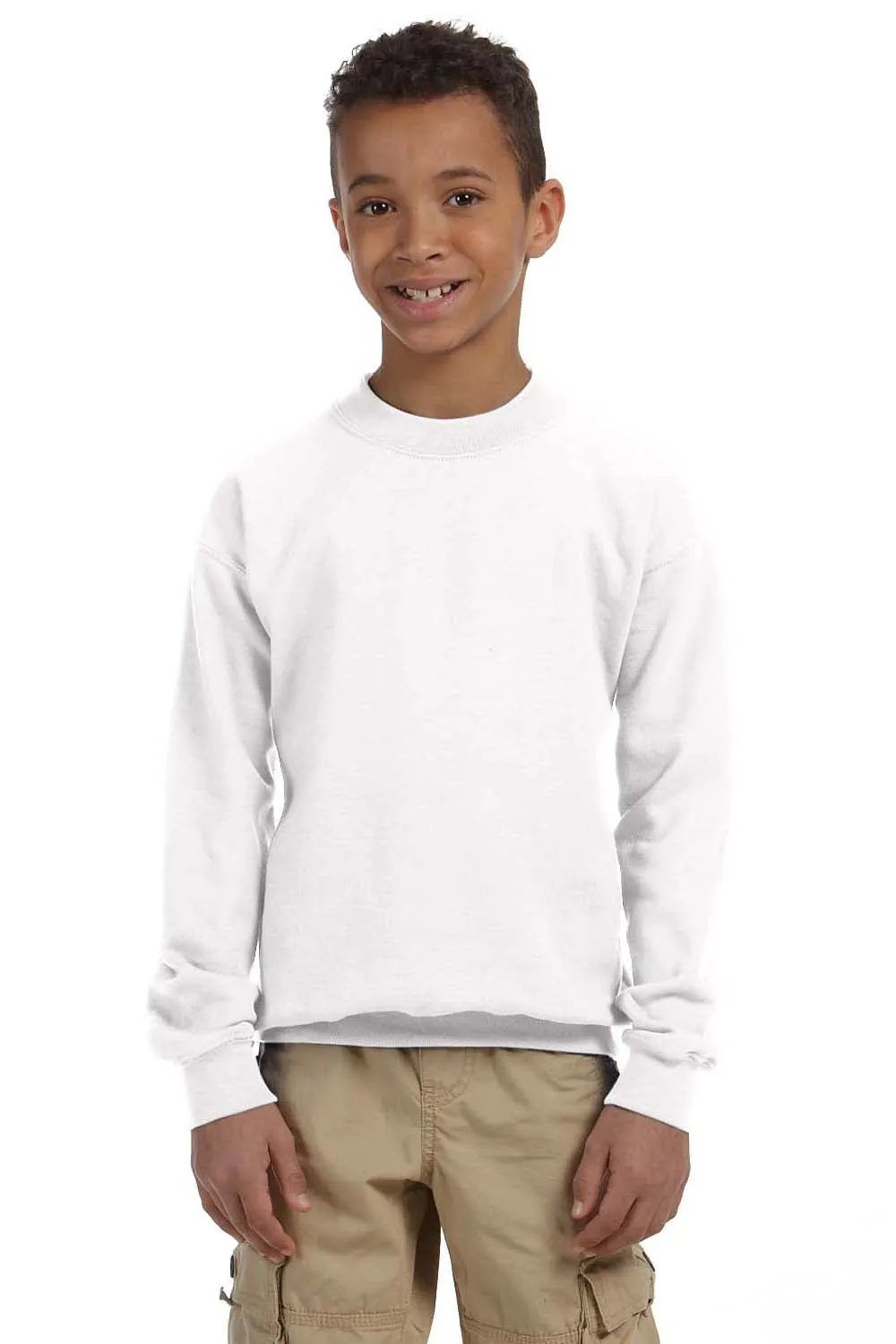 Gildan Sweat à capuche résistant aux pilules pour jeunes - Blanc