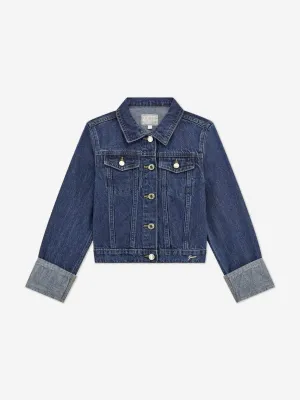 Veste en jean pour fille en bleu