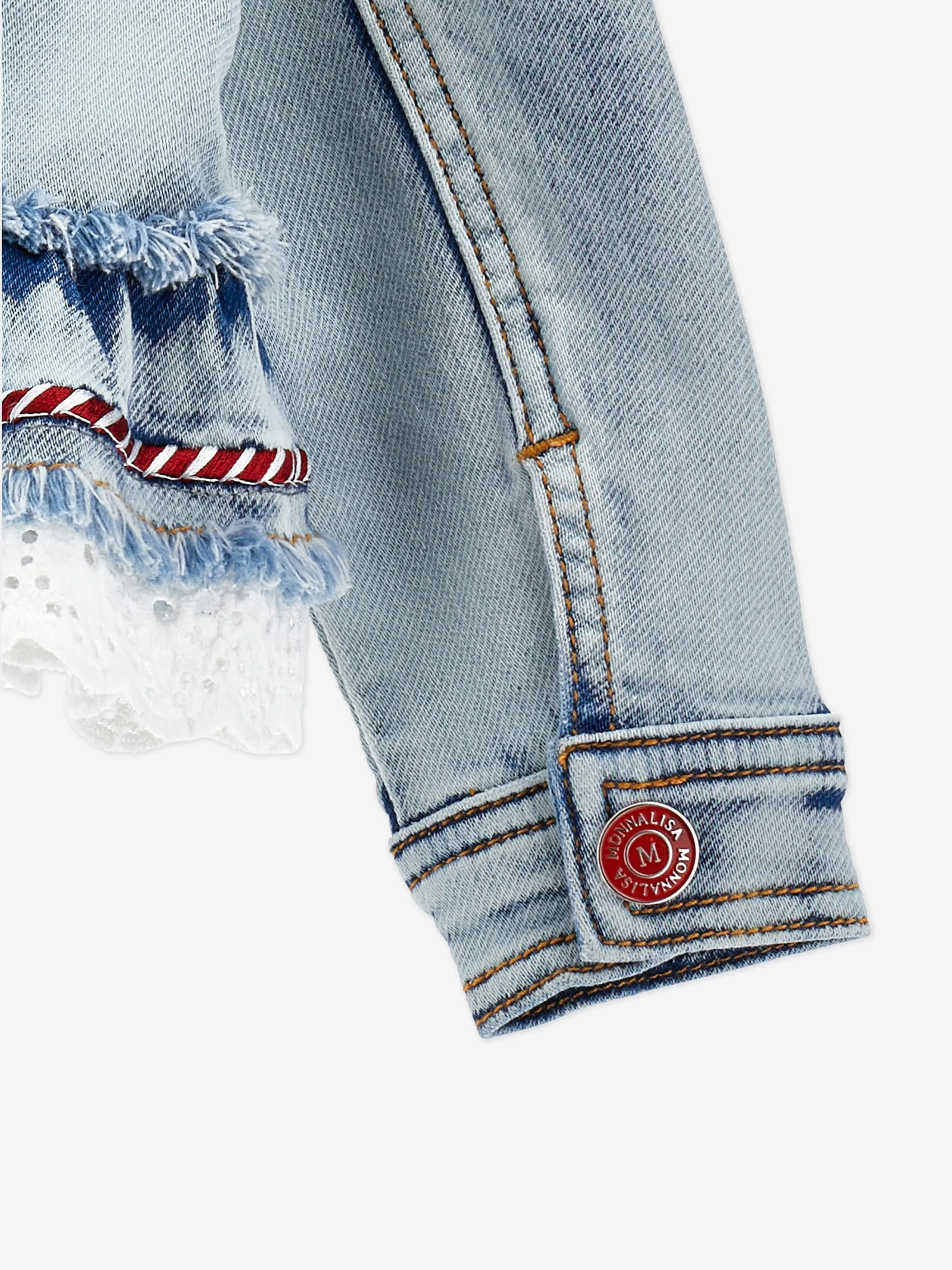 Veste en jean pour filles en bleu