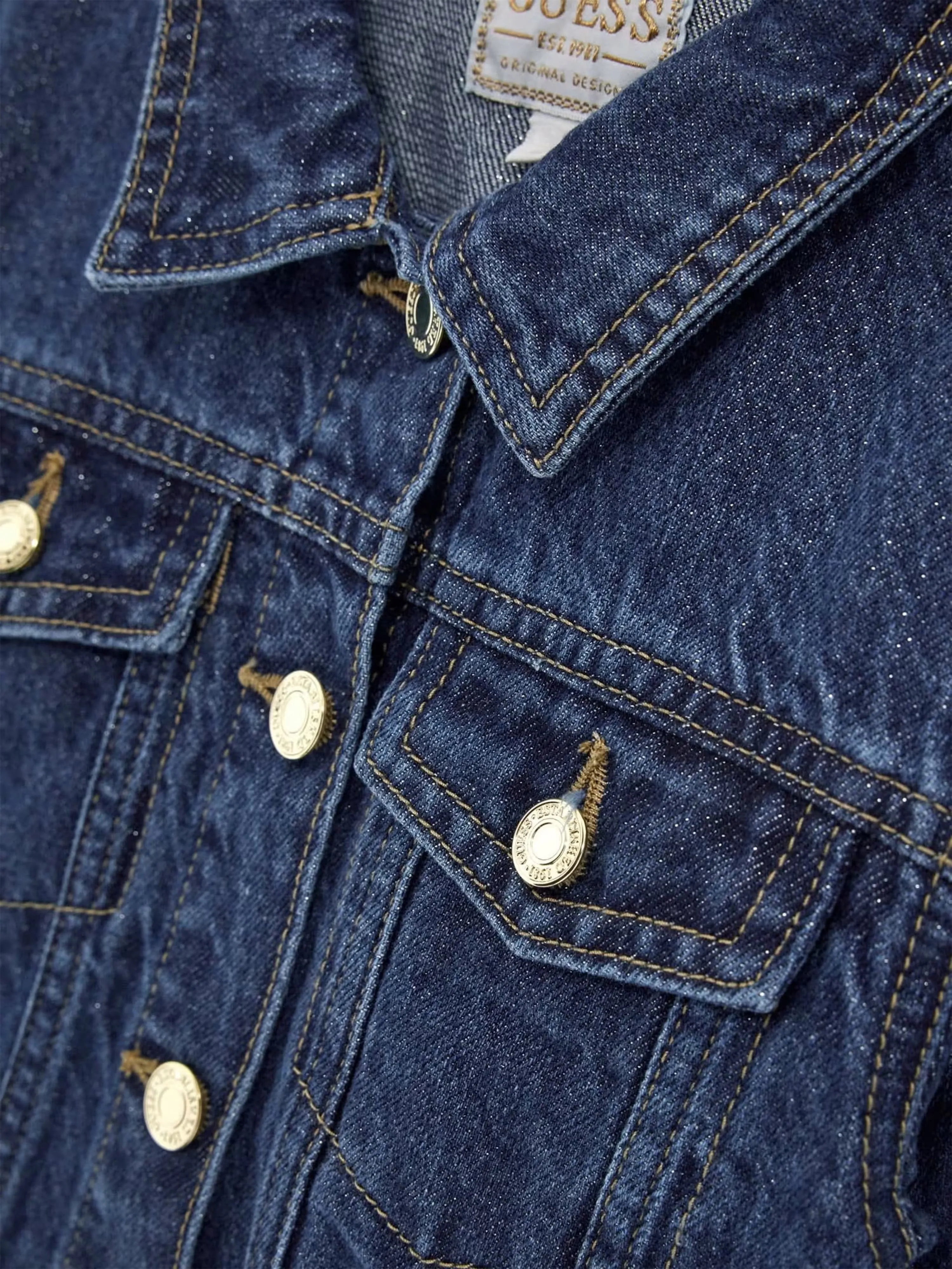 Veste en jean pour fille en bleu