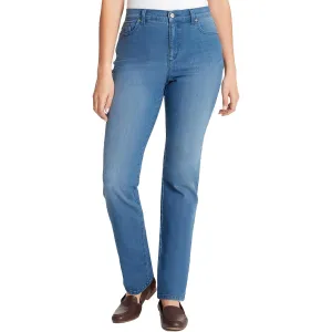 Gloria Vanderbilt Femmes Petites Jeans Taille Haute Légèrement Délavés Coupe Droite