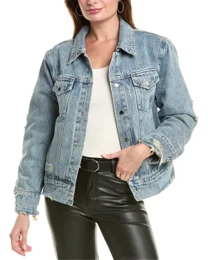 Veste bomber en denim réversible Gracia