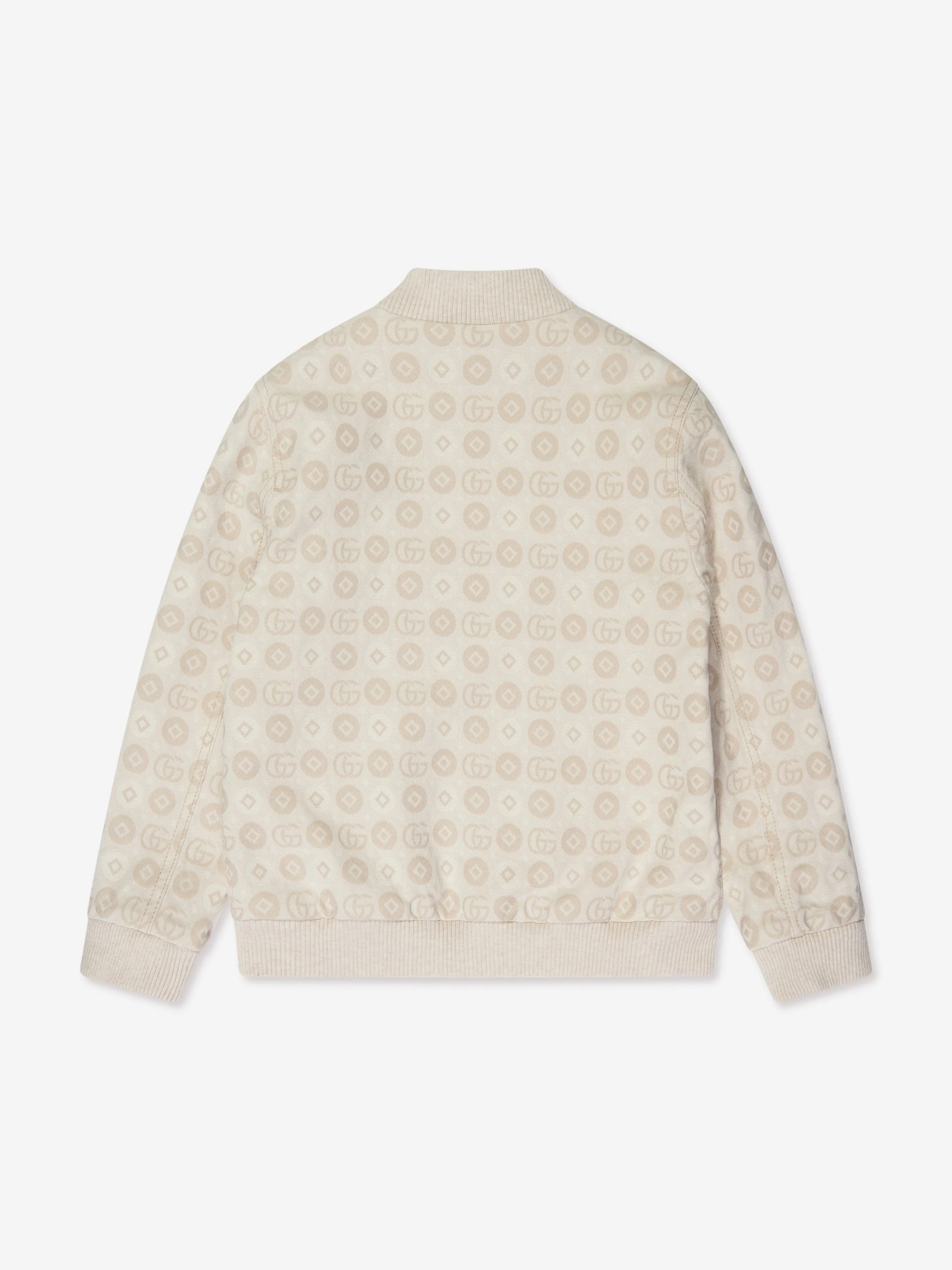 Veste bomber en jean Gucci pour garçons en ivoire