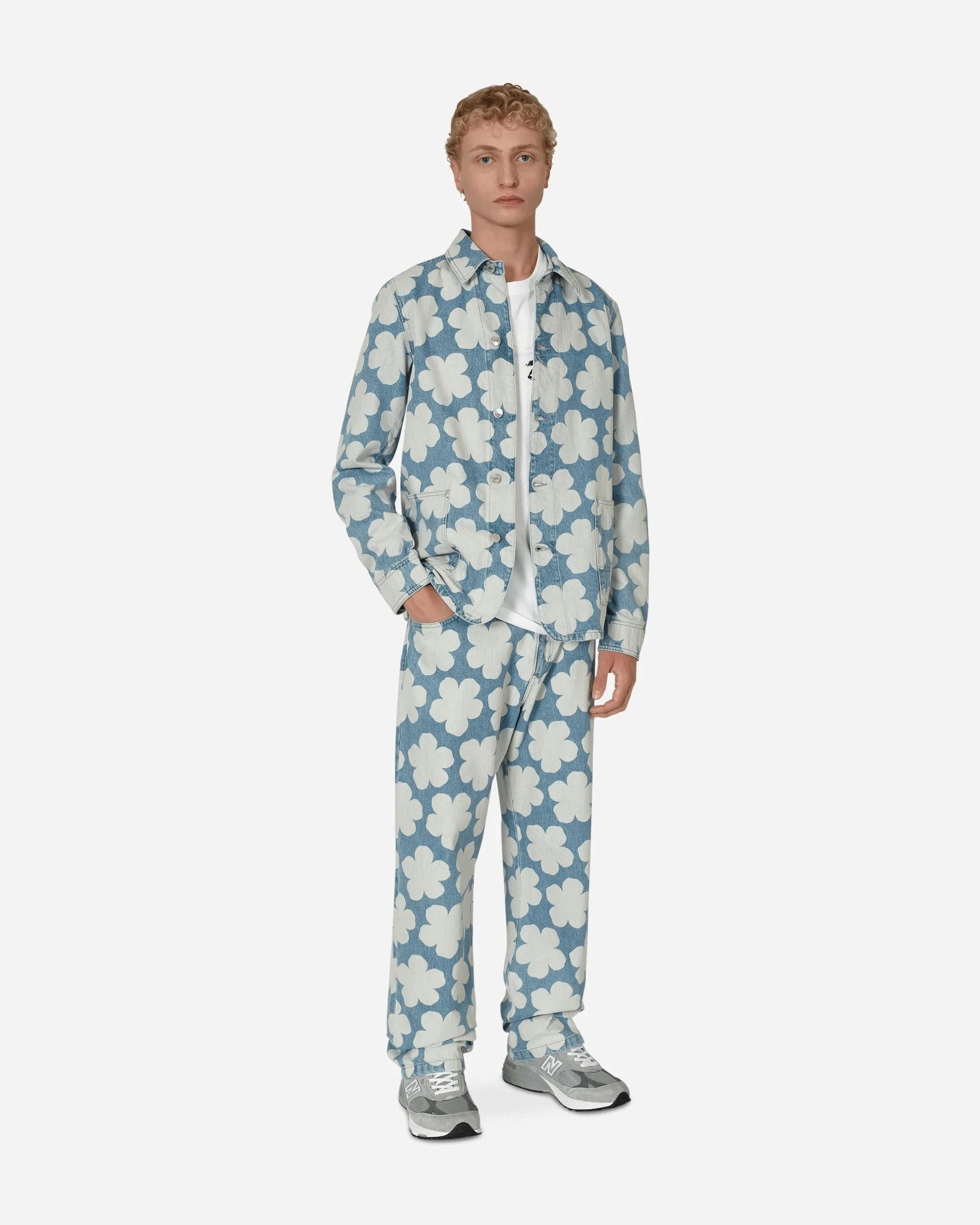 Veste de travail en jean Hana Dots Bleu