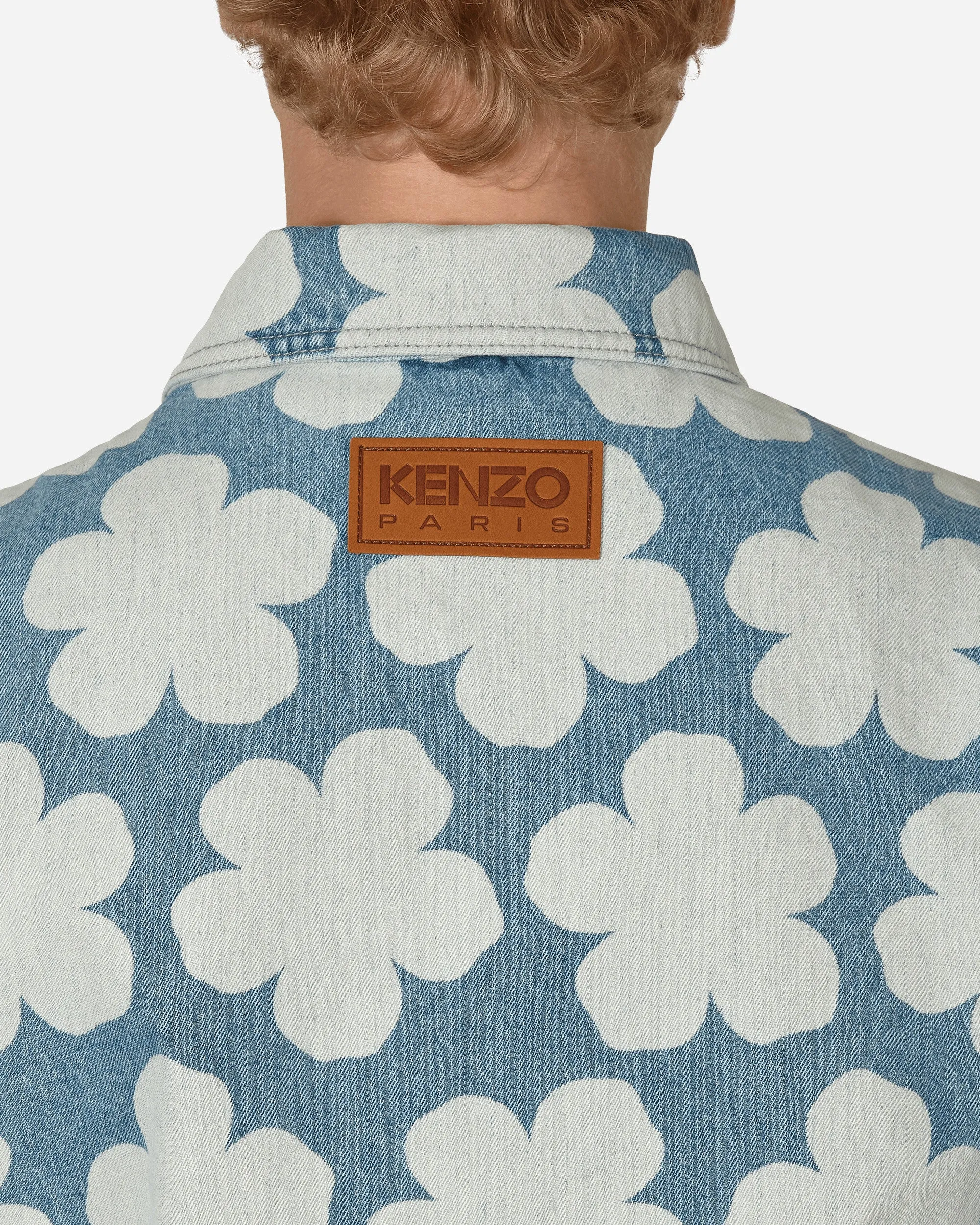 Veste de travail en jean Hana Dots Bleu