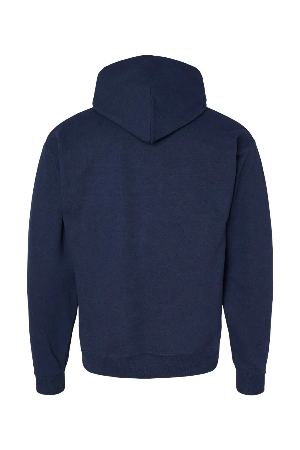 Hanes Sweat à capuche pour hommes EcoSmart Print Pro XP résistant aux boules de peluche avec poche kangourou - Bleu marine sportif