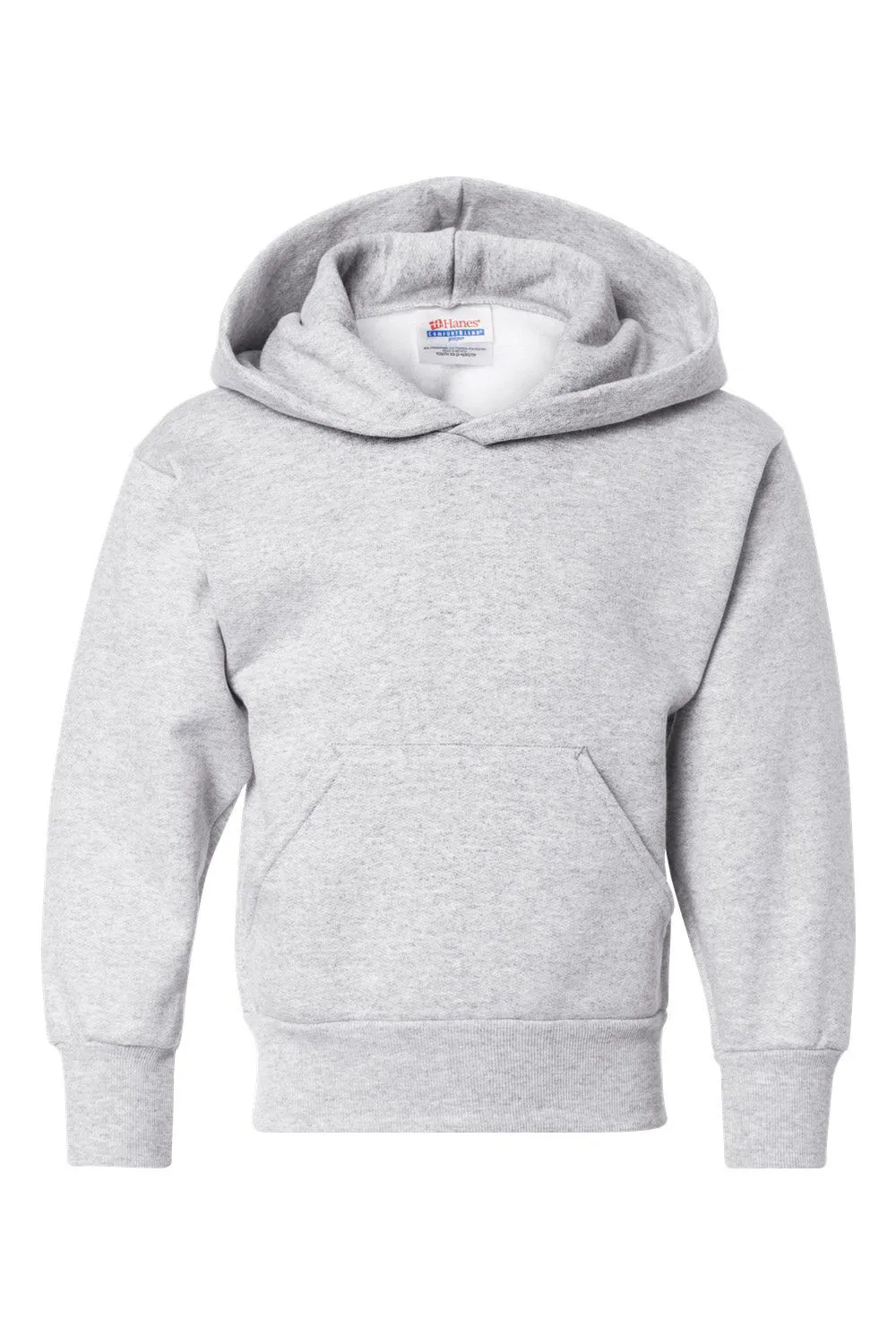 Hanes Youth EcoSmart Print Pro XP Sweat à capuche résistant aux pilules avec poche kangourou - Gris cendre