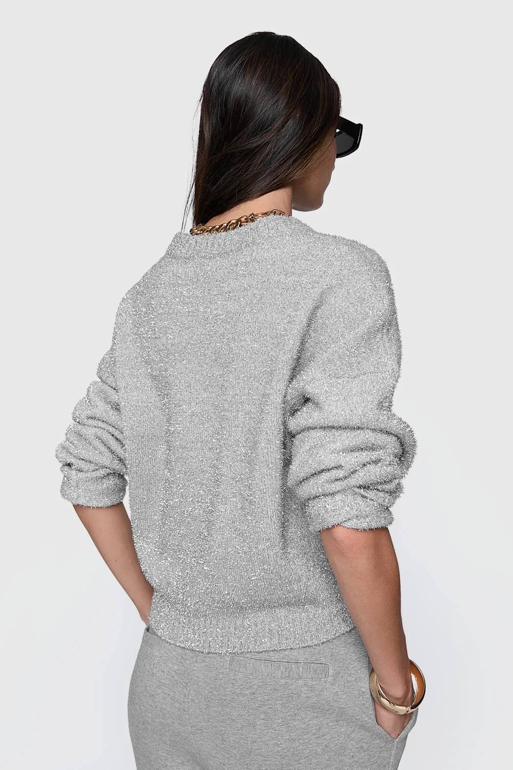 Pull Henley en Lurex