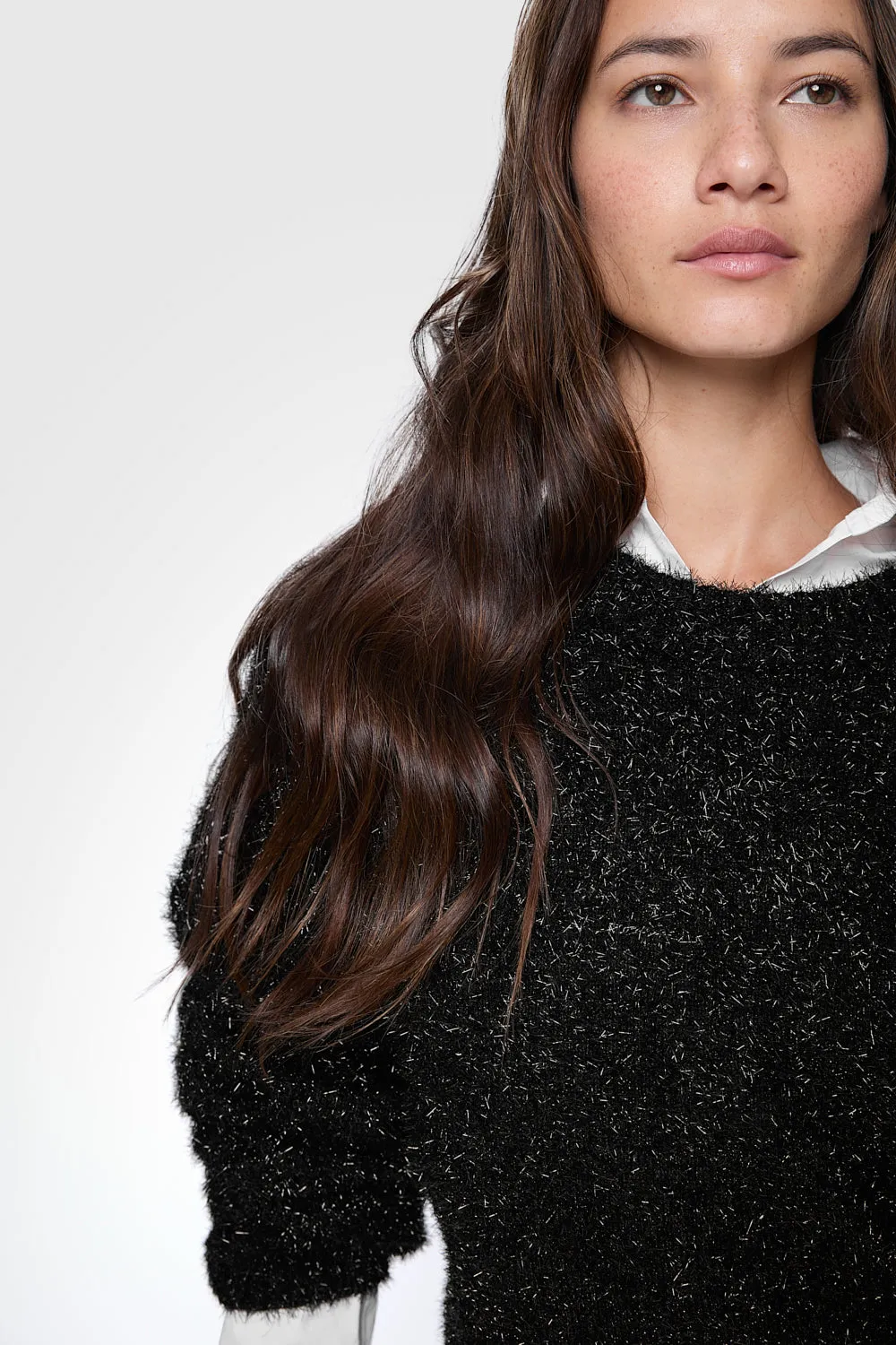 Pull Henley en Lurex
