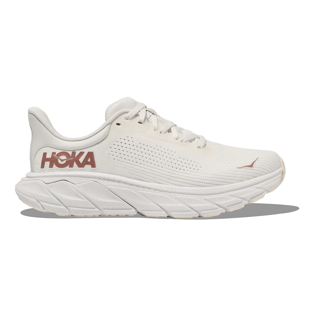 Hoka Arahi 7 - Blanc de Blanc - Or Rose