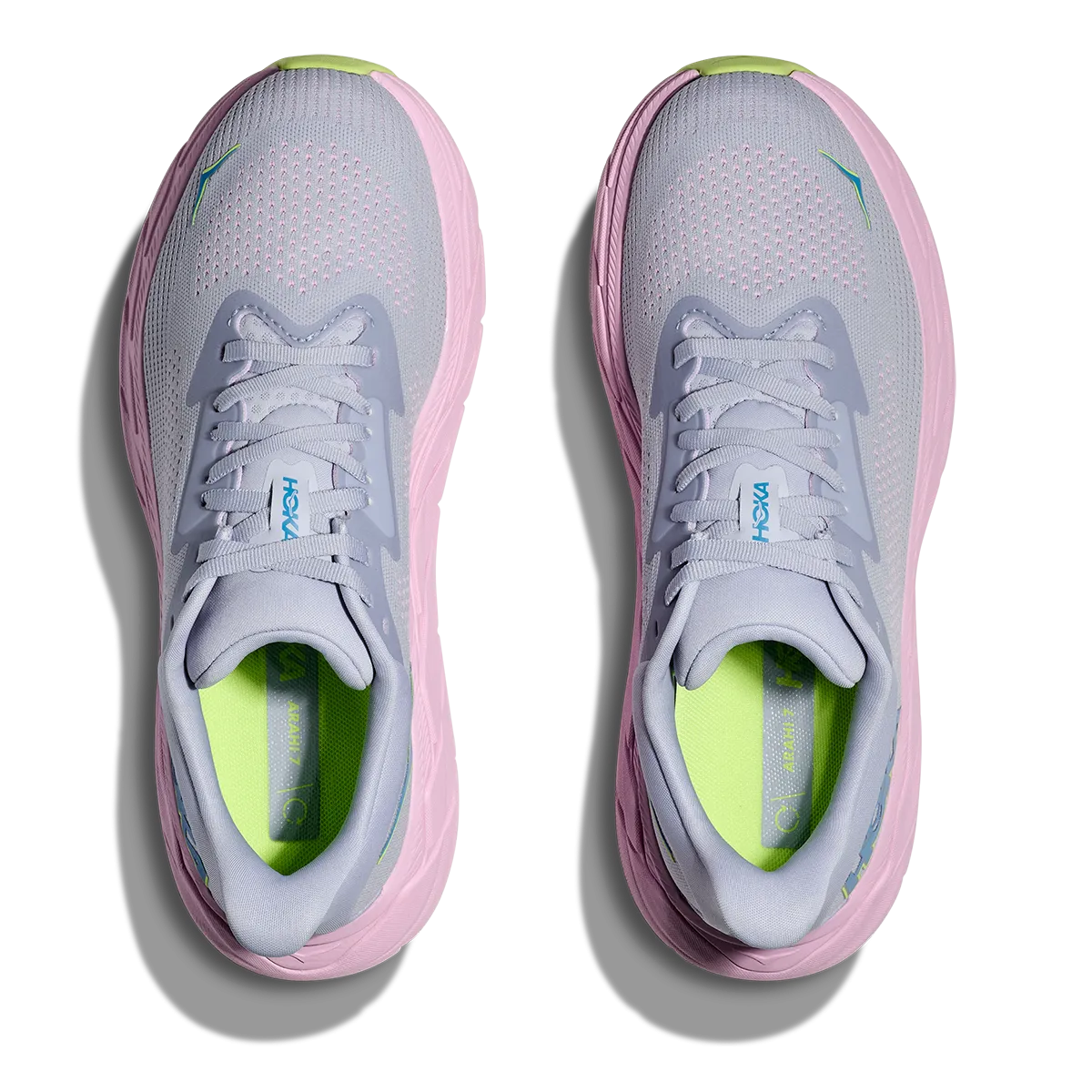 Hoka Arahi 7 - Mouette - Crépuscule Rose