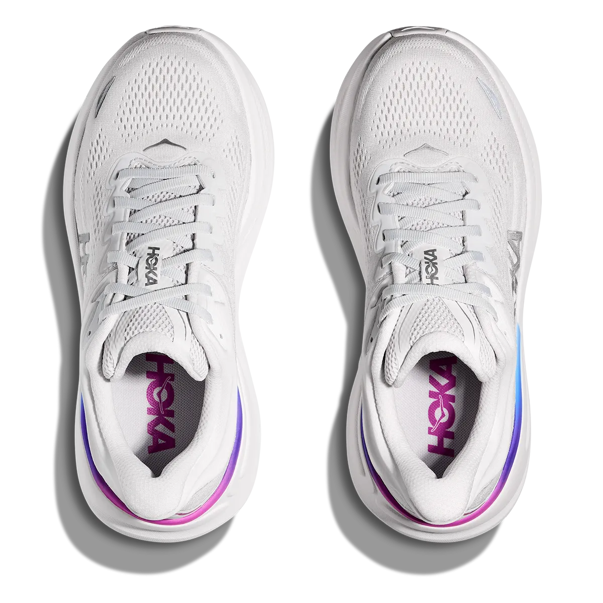 Hoka Bondi 9 Gris Cosmique - Blanc