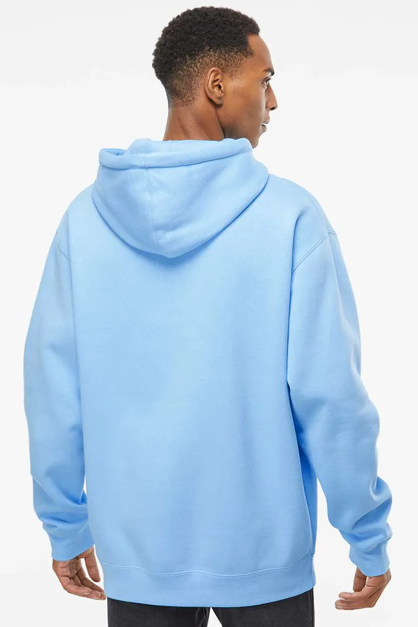 Veste à capuche indépendante pour hommes avec poche kangourou - Bleu aqua